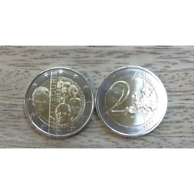 Монета 2 евро 2015 г. Люксембург "125 лет Династии"